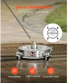 Terrasreiniger 32,5 cm RVS - Opzetstuk voor hogedrukreiniger