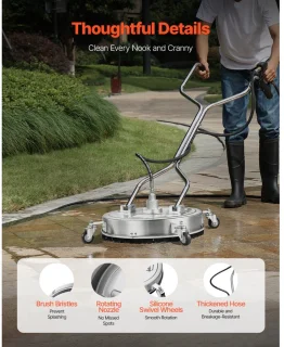 Terrasreiniger Ø52 cm RVS voor hogedrukreiniger
