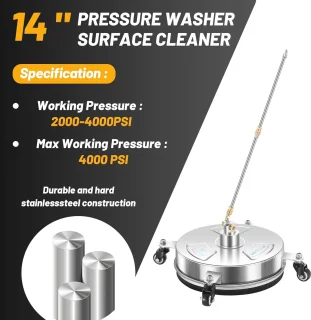 Universeel 14" RVS Oppervlaktereiniger