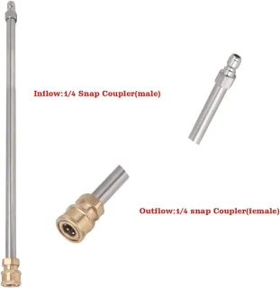 Universeel Hogedrukreiniger Lance Verlengstuk 16 inch RVS 1/4 inch