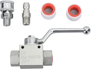 Universeel kogelkraanset voor hogedrukreiniger 1/4 inch