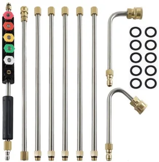 Verlengingsstang 15 inch voor hogedrukreiniger met 6 mondstukken