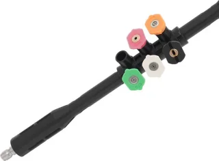 Verlengstuk hogedrukreiniger - zwart - roestvrij staal - 95,67 inch