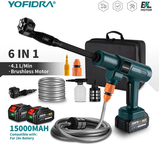 VirtuBuy Hogedrukreiniger 200BAR Draadloos 2 Batterijen review