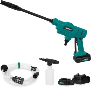 VONROC Accu drukreiniger 20V 24bar inclusief 2 accu's en lader