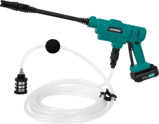 VONROC Accu drukreiniger 20V 24bar inclusief 2 accu's en lader