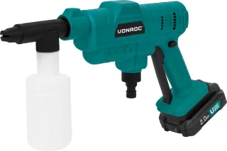 VONROC Accu drukreiniger 20V 24bar inclusief 2 accu's en lader