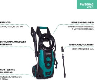 VONROC Hogedrukreiniger V22-1 2200W