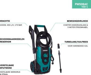 VONROC Hogedrukreiniger V22-1 2200W