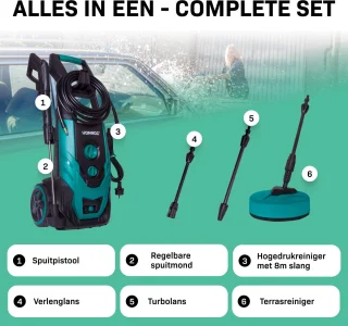 VONROC Hogedrukreiniger V22-2 2200W