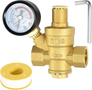 Waterdrukregelaar 1 inch DN25 met manometer