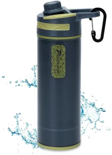 Waterfilter survival - donkergrijs - 800 ml