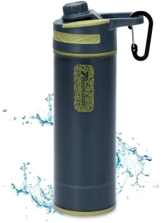 Waterfilter survival - donkergrijs - 800 ml