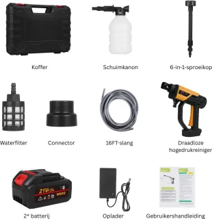 White-Label® Hogedrukreiniger Auto