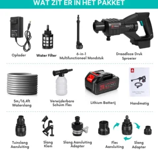 WNHB® Draadloze Hogedrukreiniger