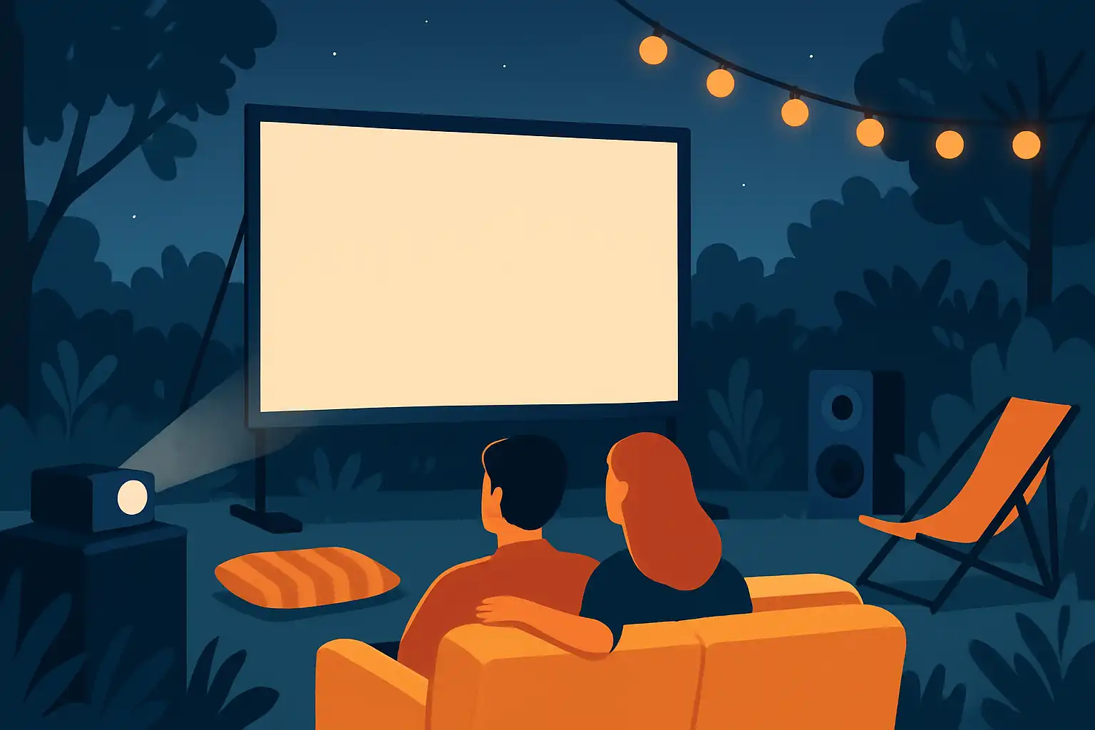 Buitenbioscoop bouwen: zo tover je je tuin om tot open-air home cinema