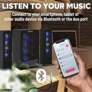 2.1 Home Entertainment System met Bluetooth, Subwoofer en Kleurveranderende Lichten