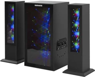 2.1 Home Entertainment System met Bluetooth, Subwoofer en Kleurveranderende Lichten