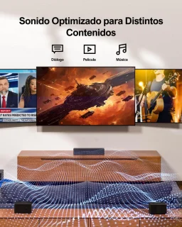 5.1 3D Surround Sound Systeem met Draadloze Subwoofer en Achterluidsprekers voor TV