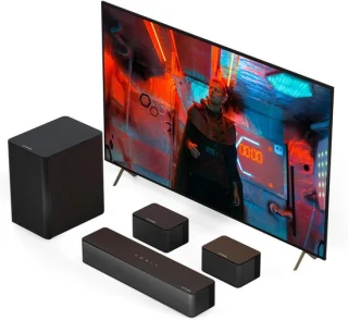 5.1 3D Surround Sound Systeem met Draadloze Subwoofer en Achterluidsprekers voor TV