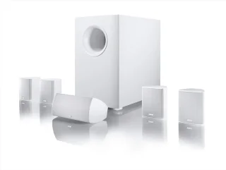 Thuisbioscoopsysteem met Hoogwaardige Geluidskwaliteit (100/120 W), Wit