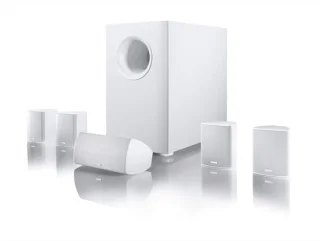 Thuisbioscoopsysteem met Hoogwaardige Geluidskwaliteit (100/120 W), Wit