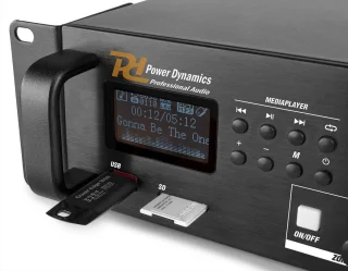 100V Bluetooth omroepinstallatie voor sportvelden, fabriekshallen, bruggen / sluizen, etc. - 200W - 4 zones per zone in volume regelbaar