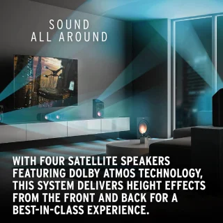 5.1.4 Thuisbioscoopset met Dolby Atmos en Subwoofer