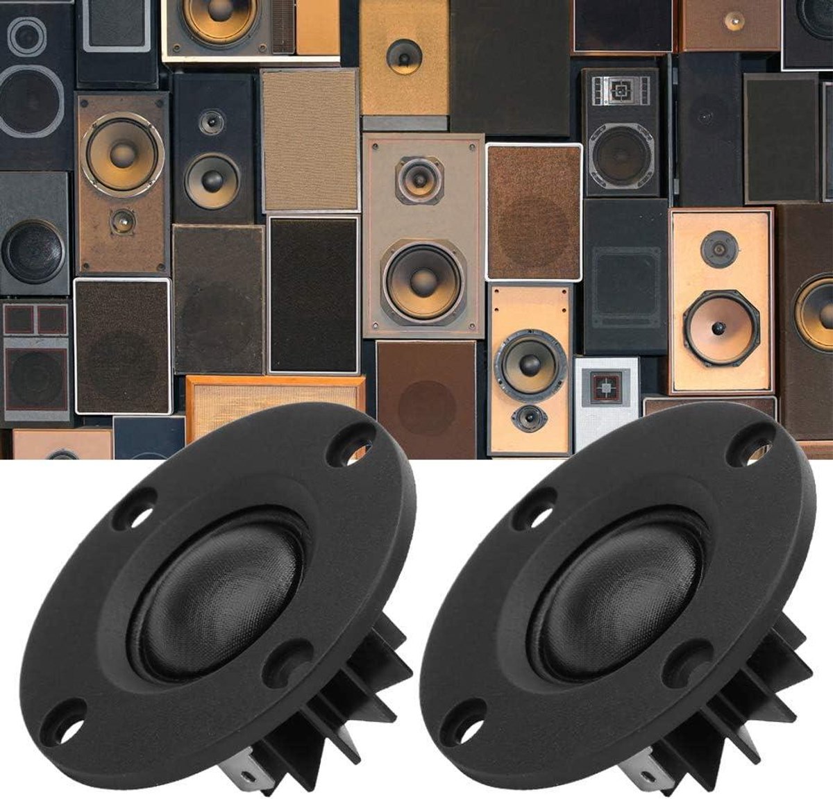 2-pack 2 Inch HiFi Hoorn Tweeter 6Ω 30W