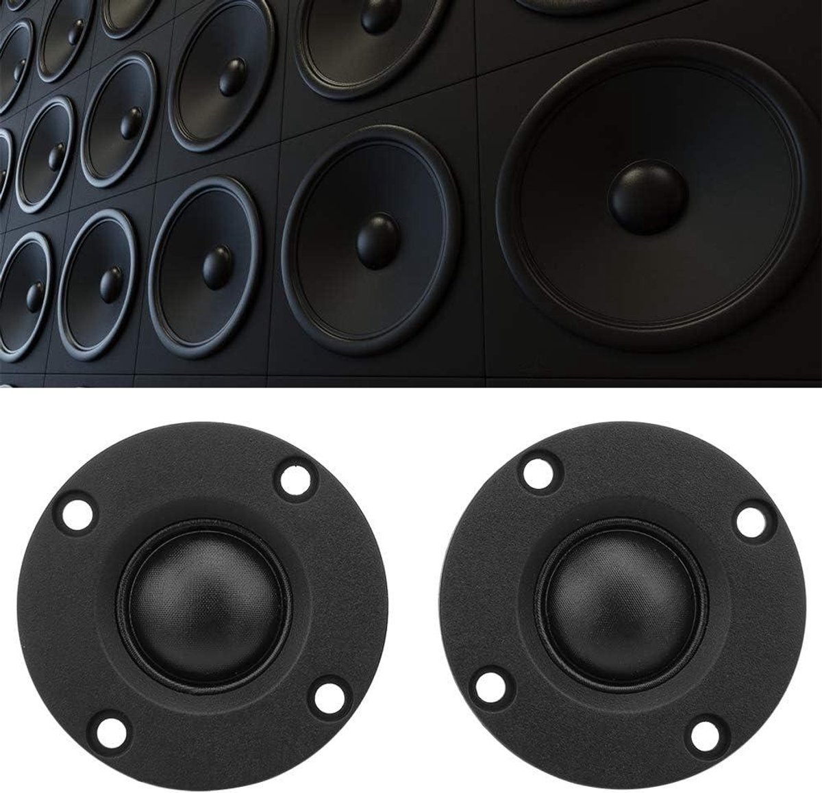 2-pack 2 Inch HiFi Hoorn Tweeter 6Ω 30W