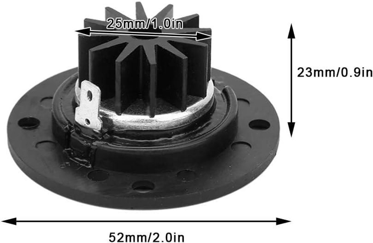 2-pack 2 Inch HiFi Hoorn Tweeter 6Ω 30W