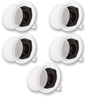 Subtiele Surround: 5-delige Inbouw Speakerset voor Home Theater