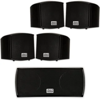 5 luidsprekerset home theater zwart