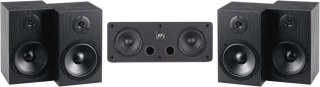 De 5.0 Surround-speakerset Satellietluidsprekers Zwart in één oogopslag