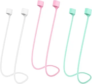 Anti-Lost bandjes, 3 stks zachte siliconen sport oordopjes lanyard voor AirPods & andere hoofdtelefoons