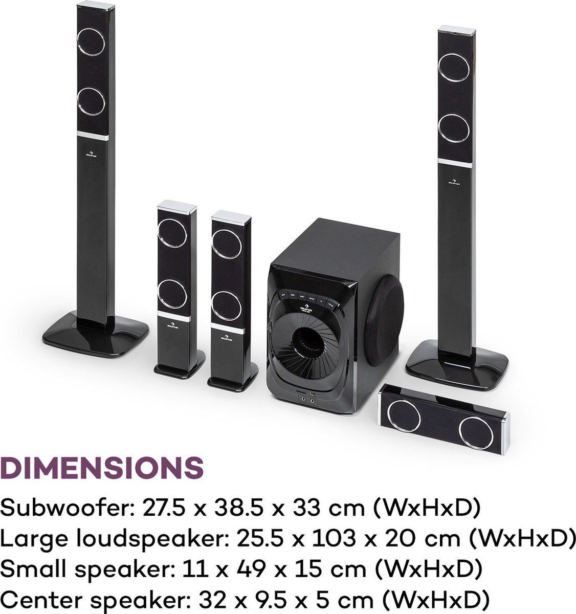 Areal 825 5.1 luidsprekersysteem