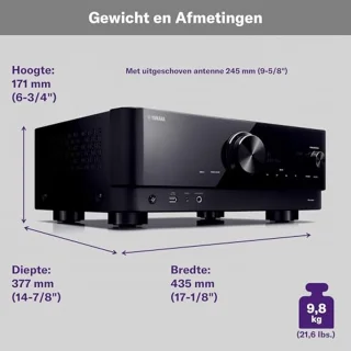AV-receiver 7.2-kanaals