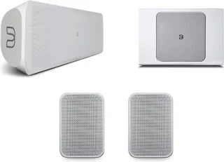 Bluesound Pulse Soundbar+, Sub+ en Flex 2i Wit