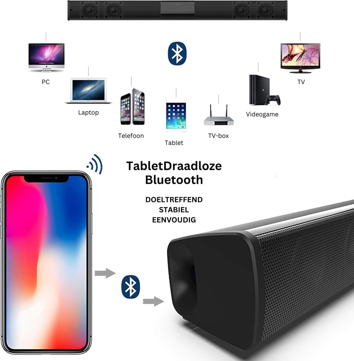 Dailysuppliess Surround Home Cinema Set Zwart