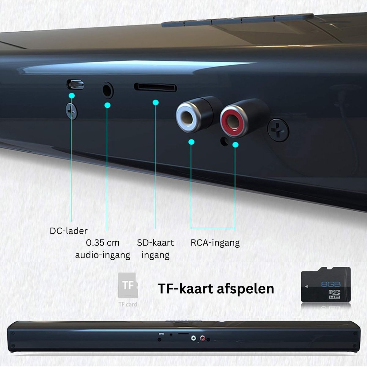 Dailysuppliess Surround Home Cinema Set Zwart