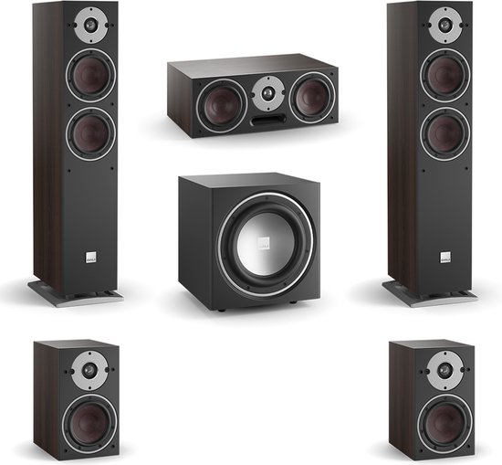 DALI Oberon 5 Surround Set 5.1 Walnoot