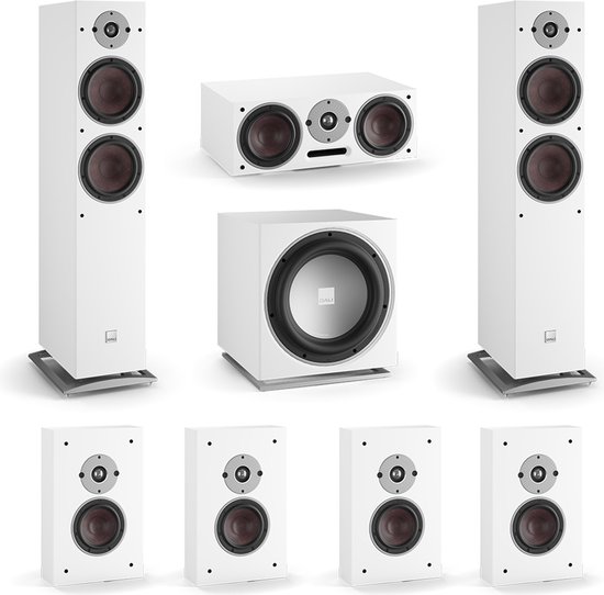DALI Oberon 7 7.1 Surround Set Wit