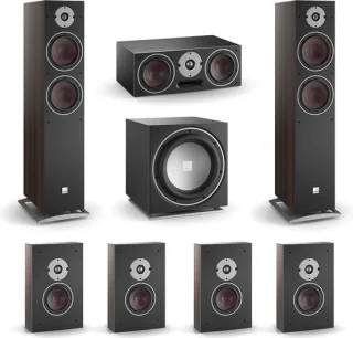 DALI Oberon 7 Surround 7.1 Set Walnoot