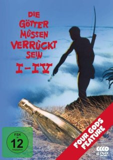 De Die Götter müssen verrückt sein I–IV (4-DVD box) in één oogopslag