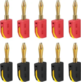 Elkuaie Banaanstekkers 4 mm - 10 stuks Zwart/Rood review