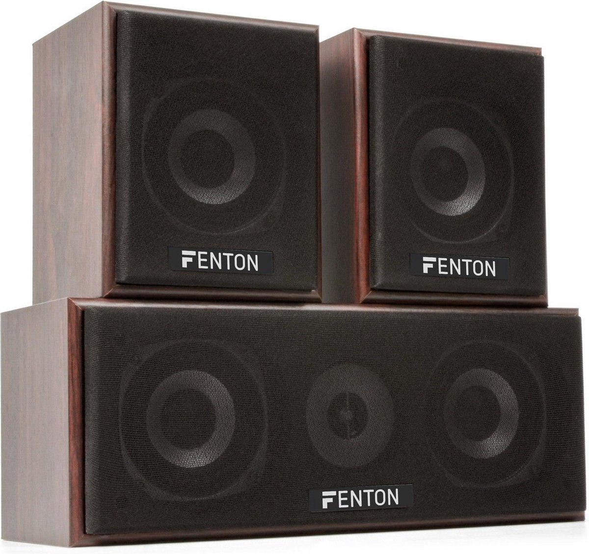 Fenton 5.1 Home Cinema Speakerset Walnoot 1300W