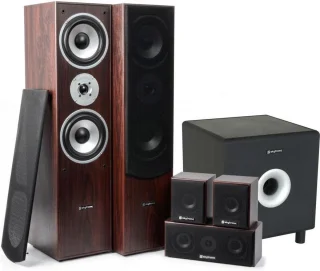 Fenton 5.1 Home Cinema Walnoot Speakerset 1300W