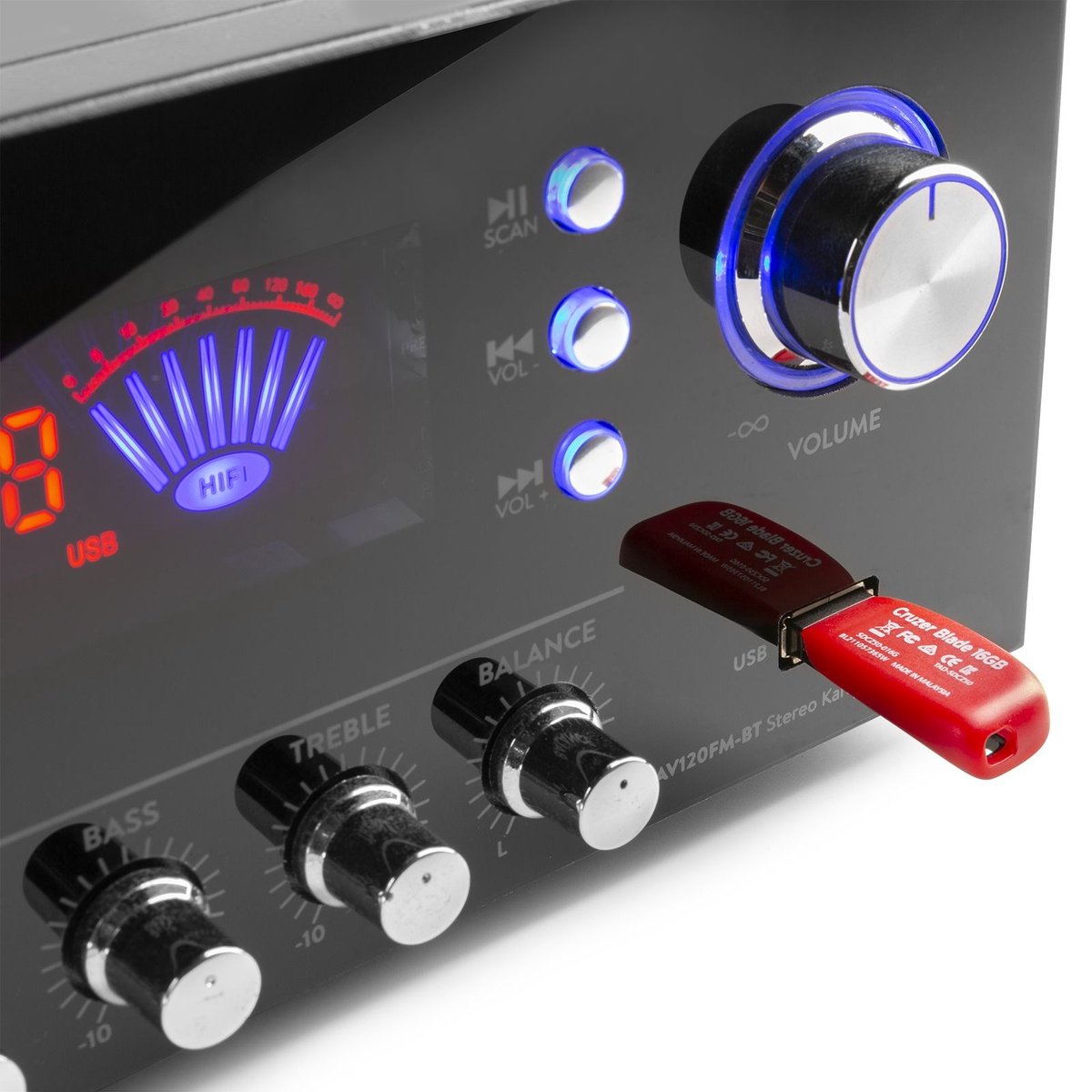 Fenton AV120FM-BT HiFi stereo installatie