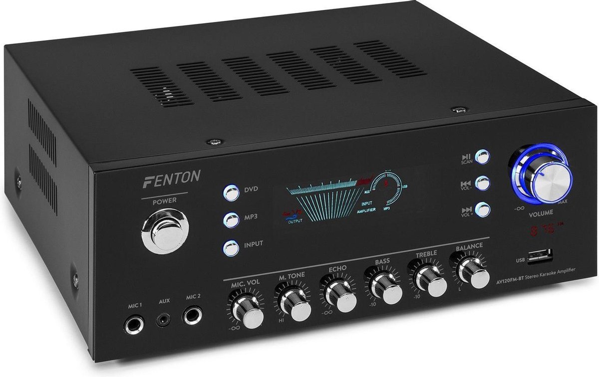 Fenton AV120FM-BT HiFi stereo installatie