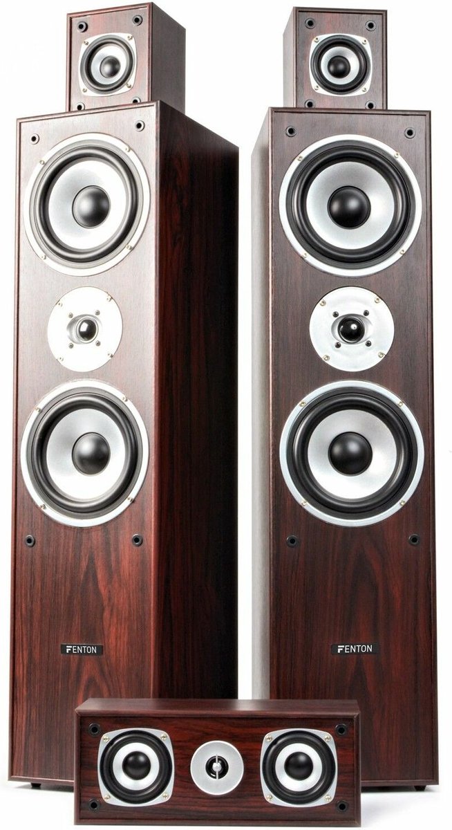 Fenton Surround Set 5.0 Home Cinema Walnoot Bluetooth
